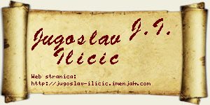 Jugoslav Iličić vizit kartica